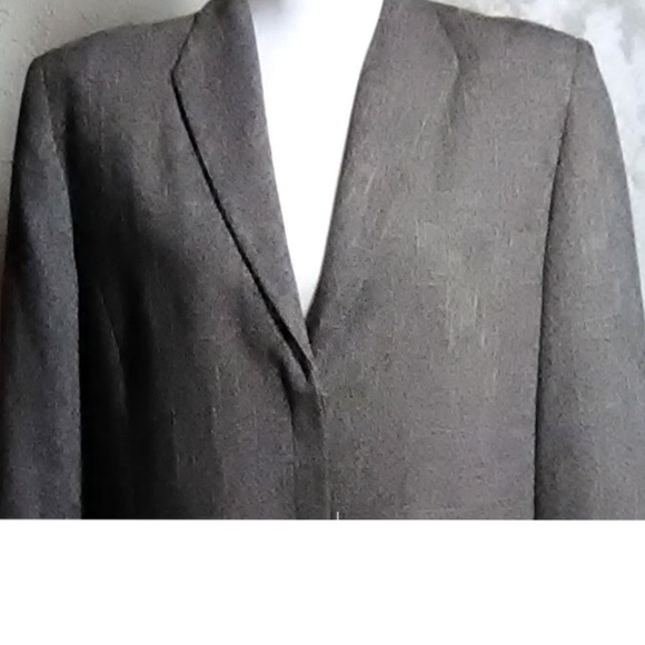 Larry Levine New Brown Textured Blazer Size 14 - Picture 5 of 6